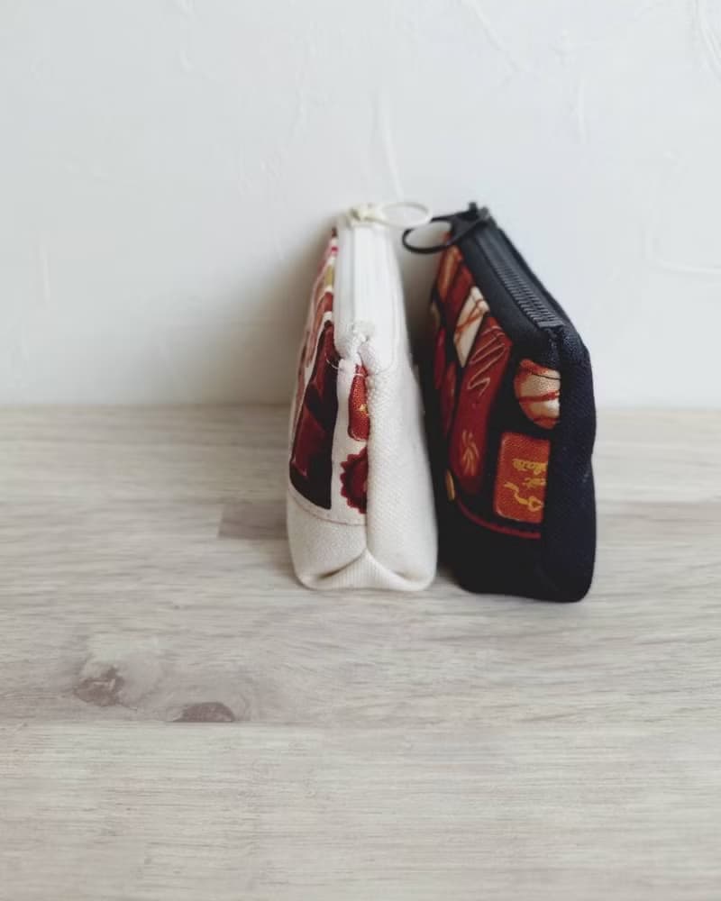 【FCC/小小零錢包】百味巧克力 黑 白 燙金 日本帆布 悠遊卡OK!