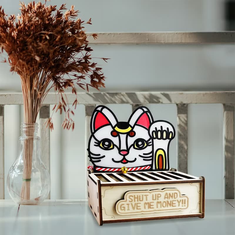 巨大招財貓賽錢箱 | 錢箱 鏡餅 擺設 奉納 開運 存錢筒 錢罌