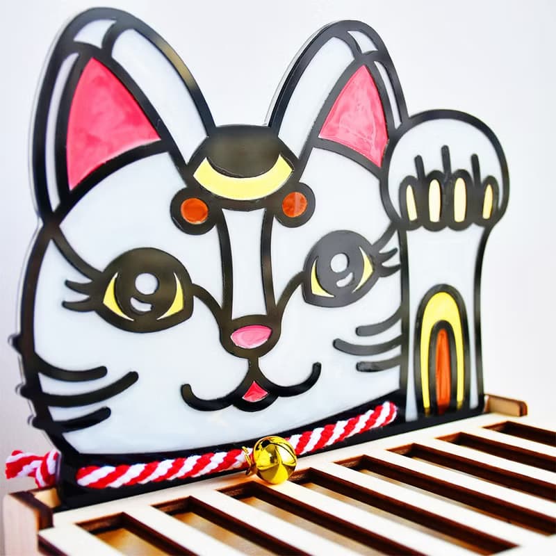 巨大招財貓賽錢箱 | 錢箱 鏡餅 擺設 奉納 開運 存錢筒 錢罌