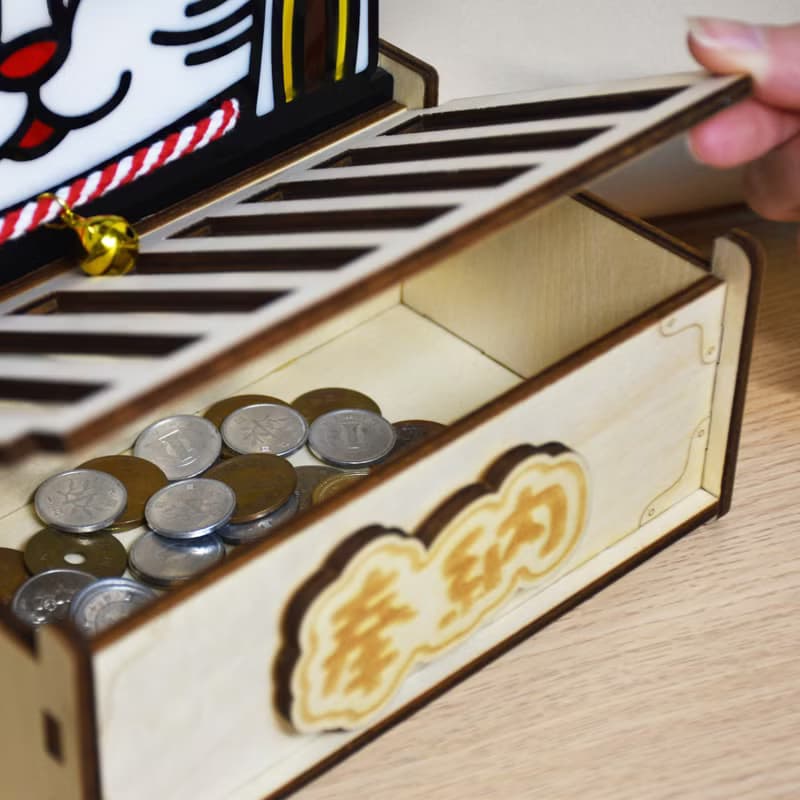 巨大招財貓賽錢箱 | 錢箱 鏡餅 擺設 奉納 開運 存錢筒 錢罌