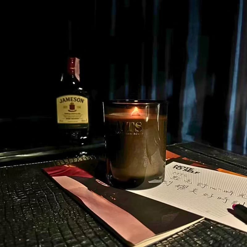 晨沐禪茶 夜沐黑茶 荔枝氣泡酒 花漾龍舌蘭 香氛蠟燭組 融蠟燈