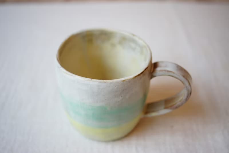 手作粉引 粉彩巴哥 馬克杯 200ml 咖啡杯 茶杯 水杯