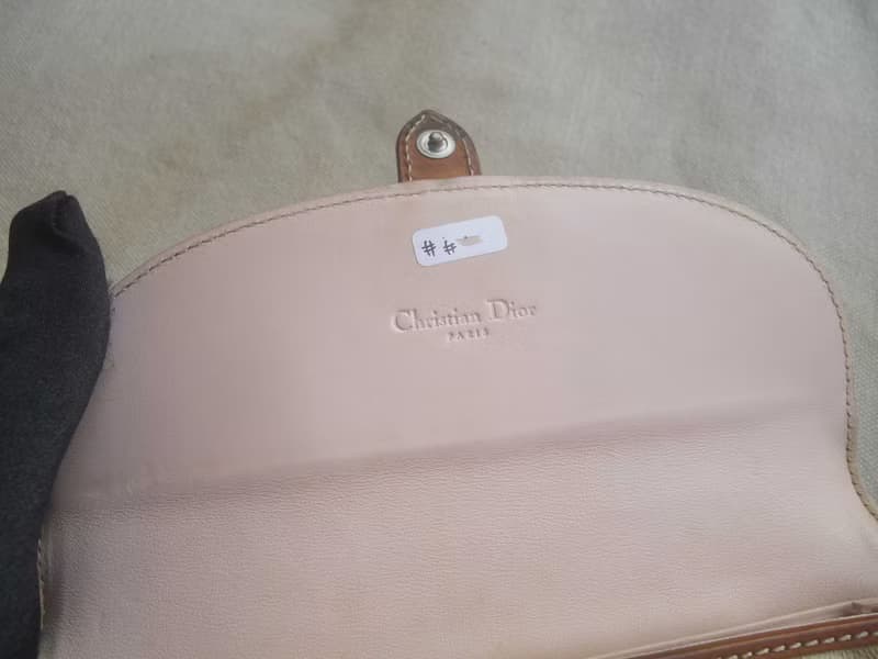 【老時光 OLD-TIME】早期二手義大利Christian Dior老花長皮夾
