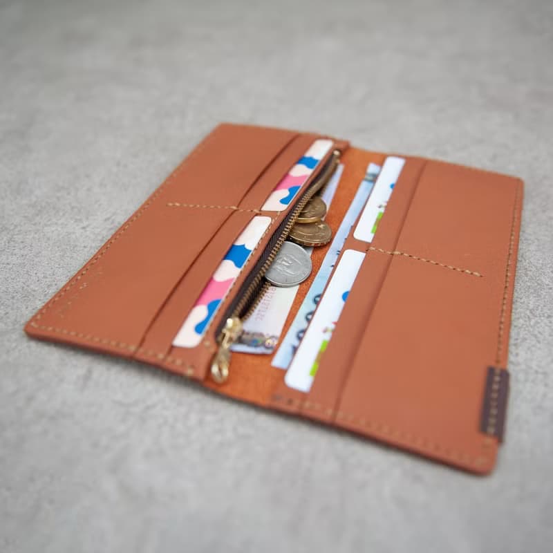 扁長夾 錢包 男士皮夾 卡夾 薄長夾 銀包