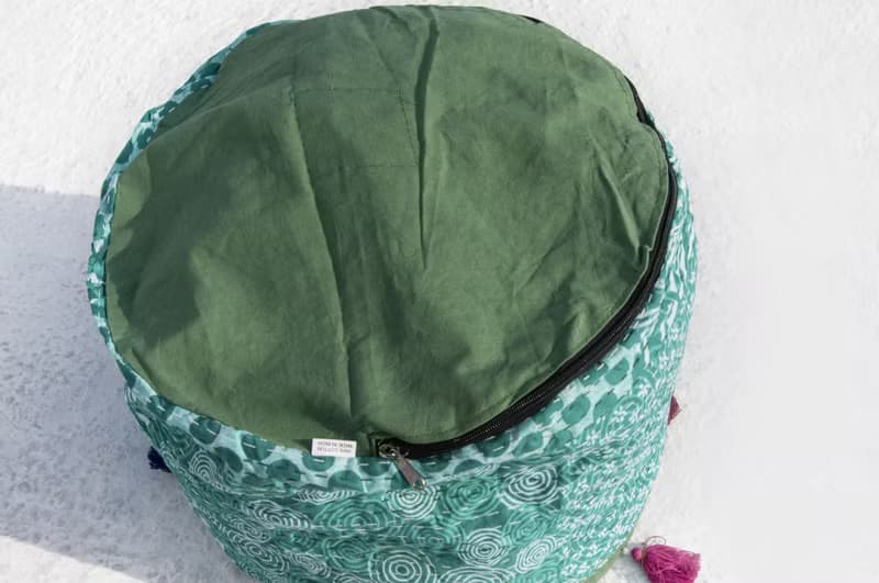 泡芙沙發 貓咪床墊 狗狗床墊 寵物懶骨頭 懶骨頭躺椅 聖誕節禮物 交換禮物 母親節 父親節-綠流蘇刺繡