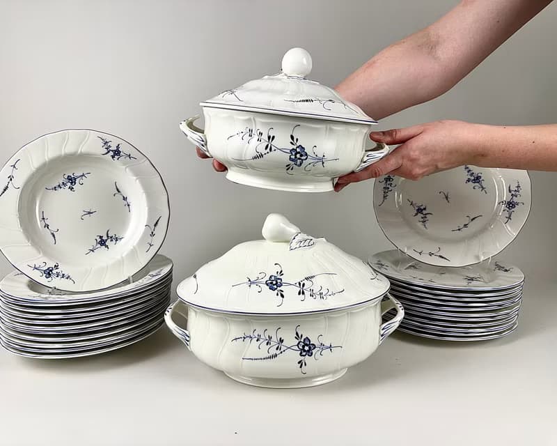 Villeroy & Boch 盧森堡餐具套裝 12 件套復古瓷器 28 件