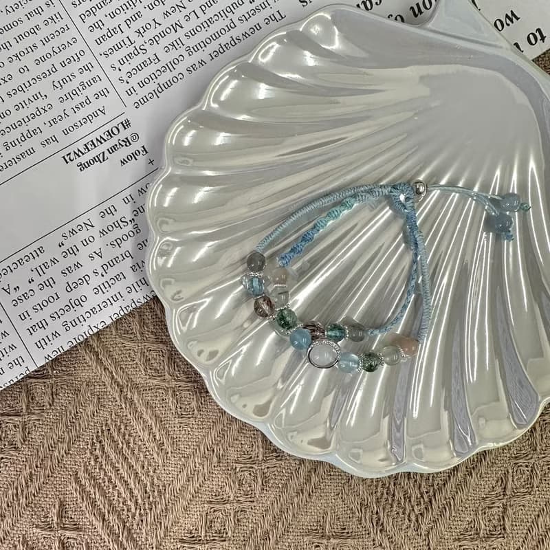 月光海洋心雙層編織手鍊