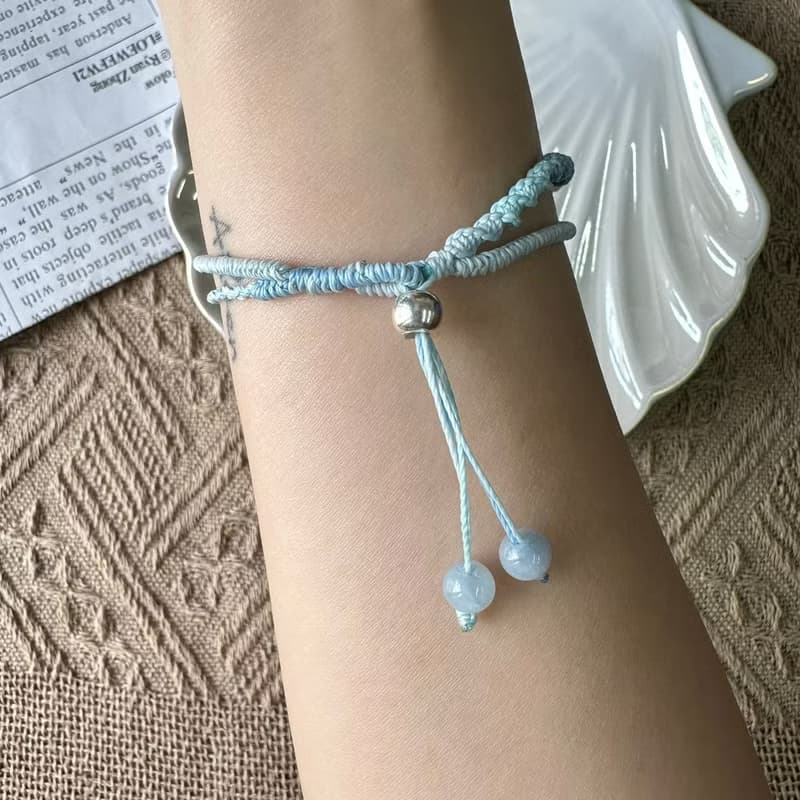 月光海洋心雙層編織手鍊