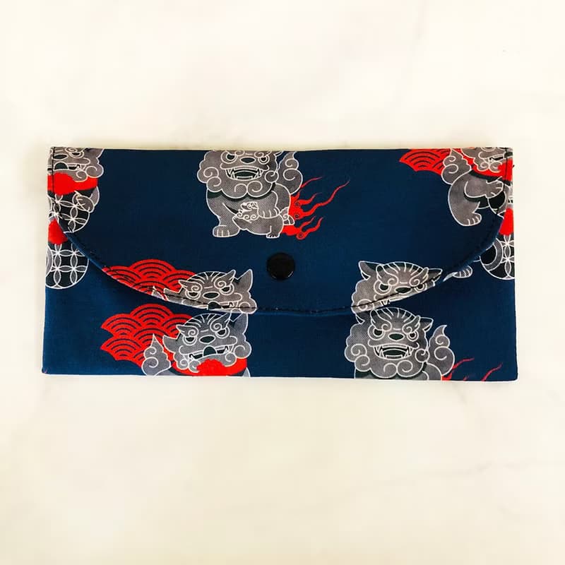 風獅爺 石獅公 虎年 寅年 手工長型布紅包袋 存摺袋