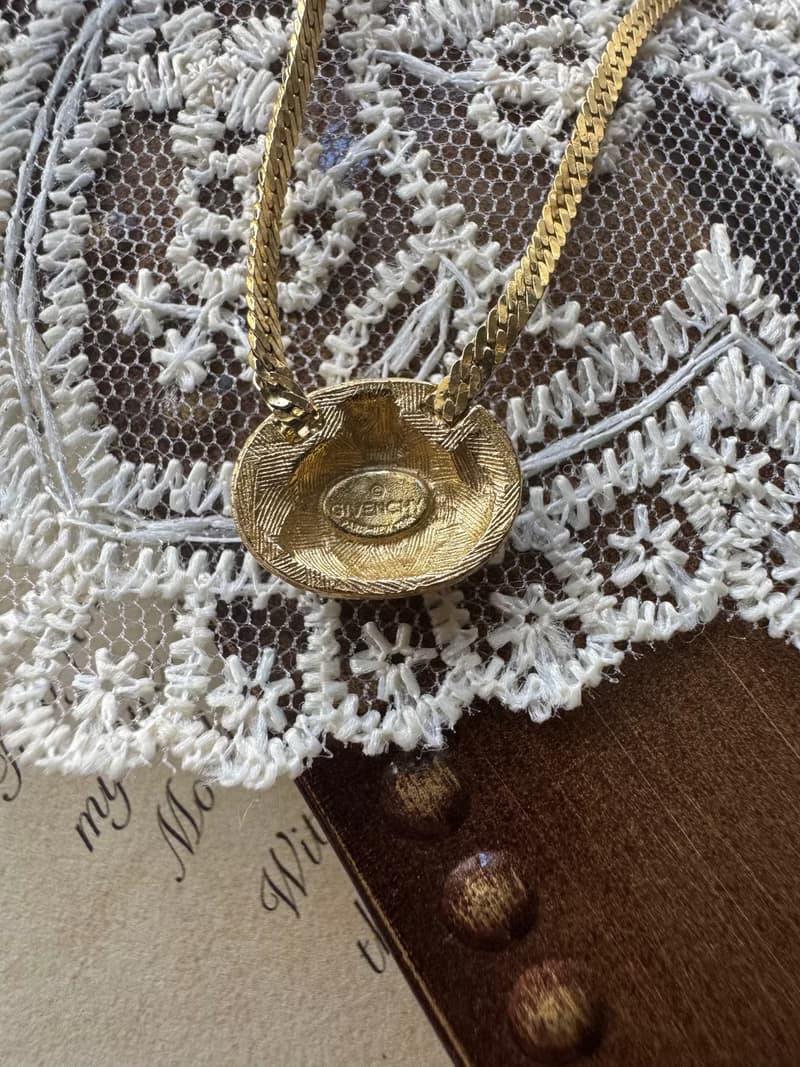 中古正品Givenchy 紀梵希鍍金水鑽項鏈頸鍊 蛇骨鏈 送禮