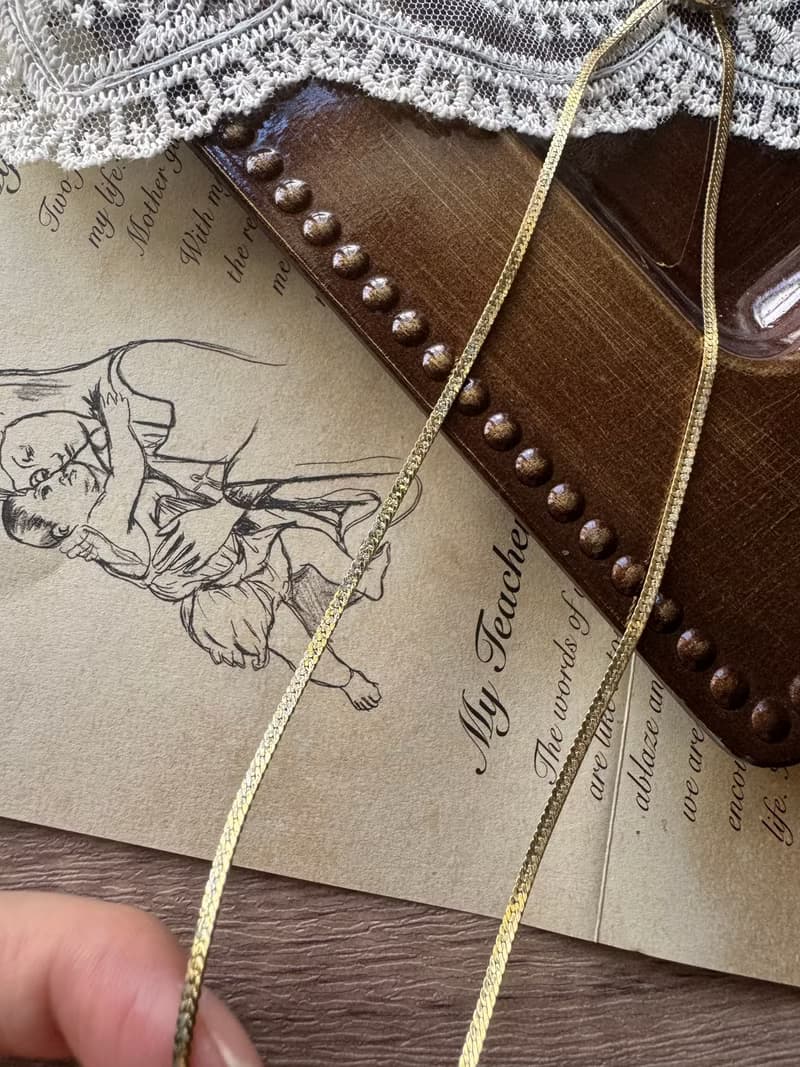 中古正品Givenchy 紀梵希鍍金水鑽項鏈頸鍊 蛇骨鏈 送禮