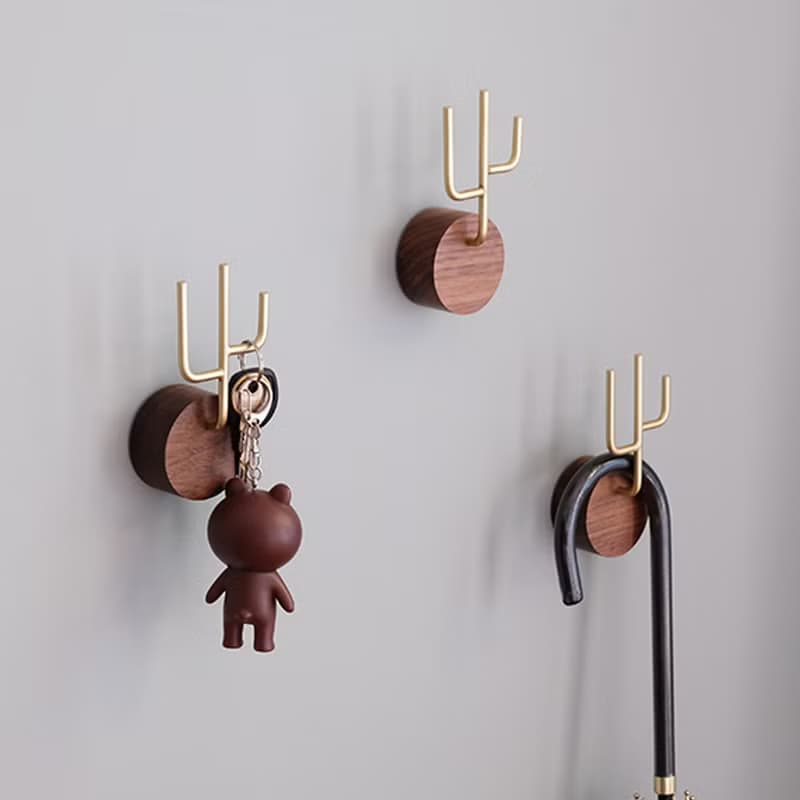 聖誕禮盒 【庫存不多售完無補】鹿角仙人掌磁鐵掛鉤 免打孔收納