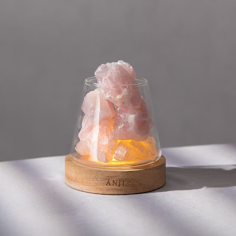 桃花運 Up Up ! 粉水晶 | 舒緩X桃花 水晶岩燈 買就送小蒼蘭
