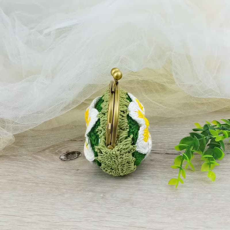 手鉤零錢包 手織口金包 耳機包 收納包 母親節禮物 生日禮物