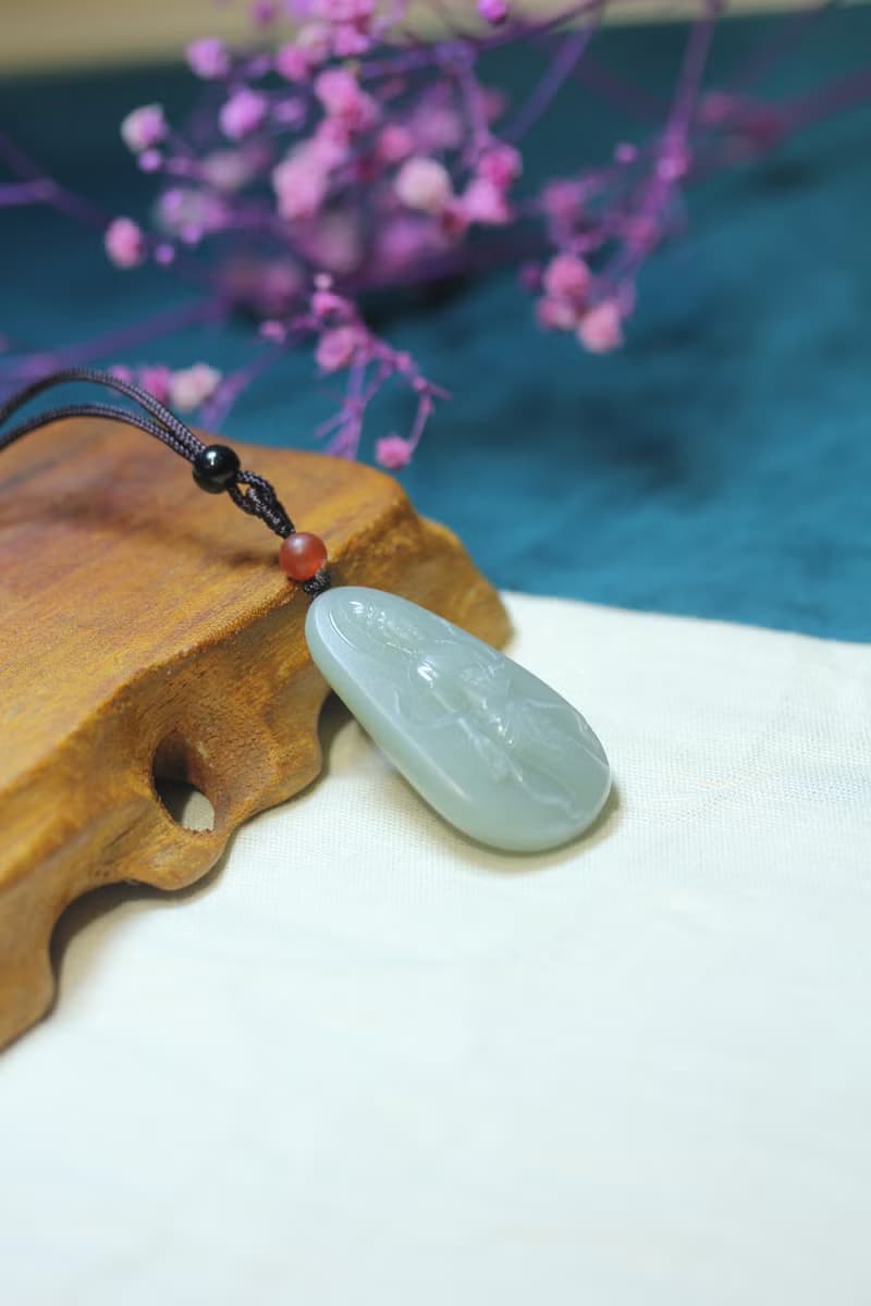 【站姿觀音】項鏈 和田玉吊墜 觀音菩薩男友生日禮物