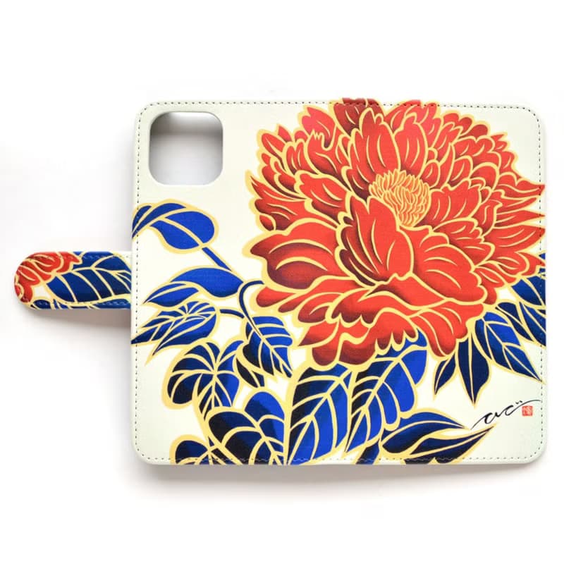 【接單定制商品】iPhone手機殼 - Red Peony