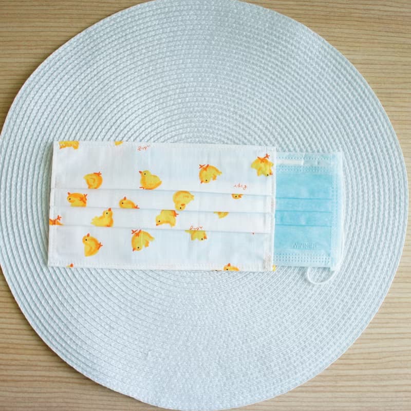 Lovely【俏皮小雞口罩套】適用一次性大人版紙口罩