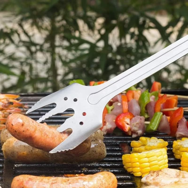 【6合1百變燒烤BBQ工具】鏟/叉/夾/刀/開瓶器 不鏽鋼折疊收納設計