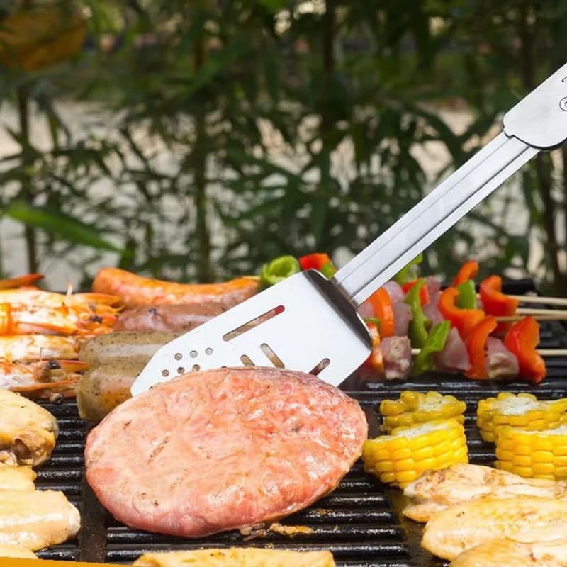 【6合1百變燒烤BBQ工具】鏟/叉/夾/刀/開瓶器 不鏽鋼折疊收納設計