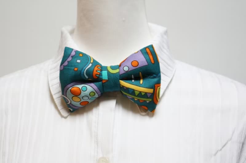 綠色王國手工立體蝴蝶結領結 bow tie *SK*