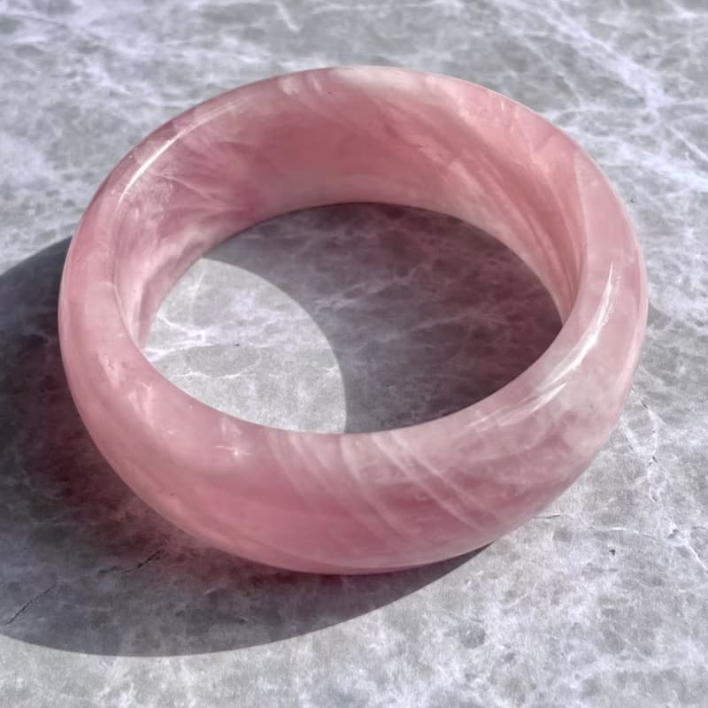 【浪漫相遇】巴西天然粉晶手鐲 | 19圍 | 天然水晶 | 送禮