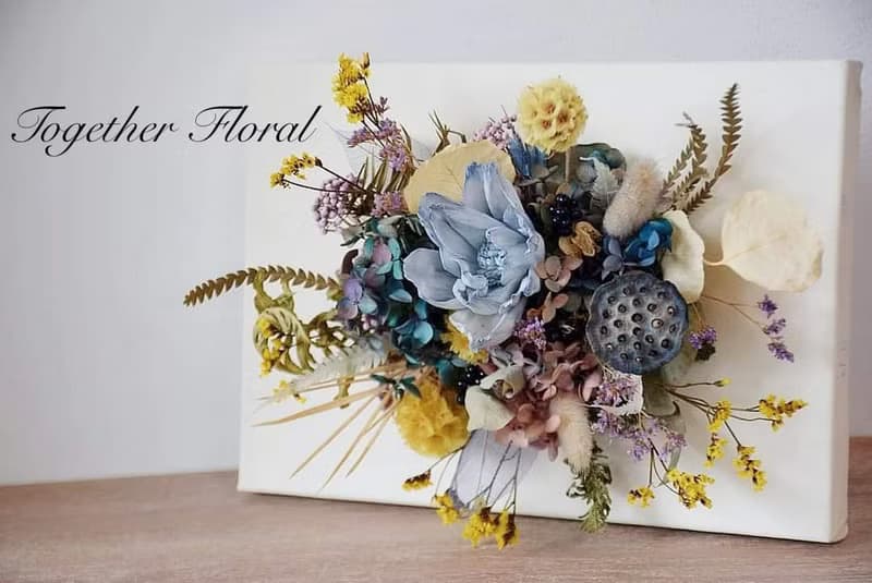 乾燥索拉花畫布壁飾