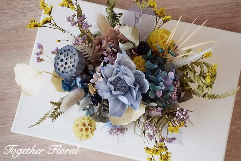 乾燥索拉花畫布壁飾