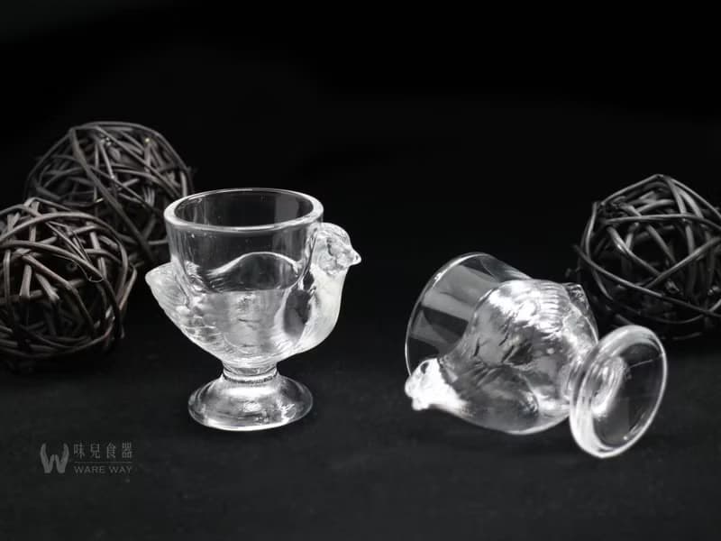母雞孵蛋杯 (餐具/舊貨/老物/玻璃/動物/雞蛋/儀式感)