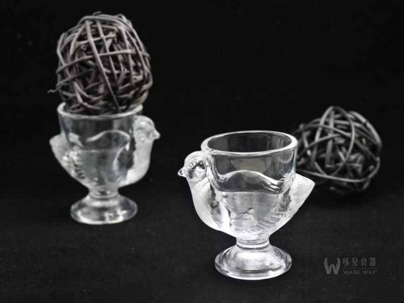 母雞孵蛋杯 (餐具/舊貨/老物/玻璃/動物/雞蛋/儀式感)