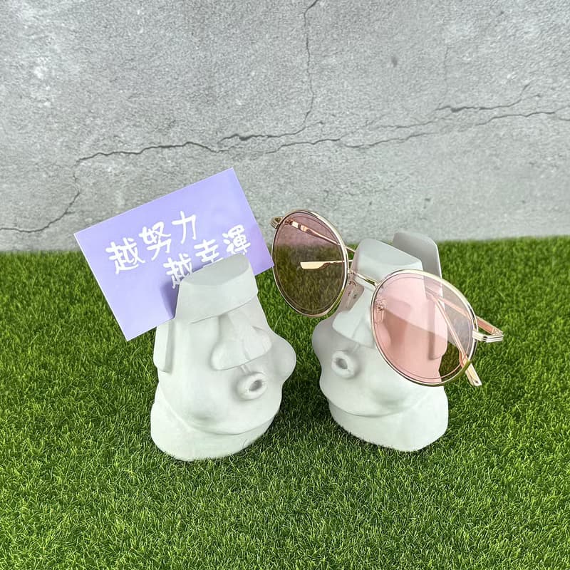 水泥摩艾 Moai－摩艾名片架 摩艾眼鏡架