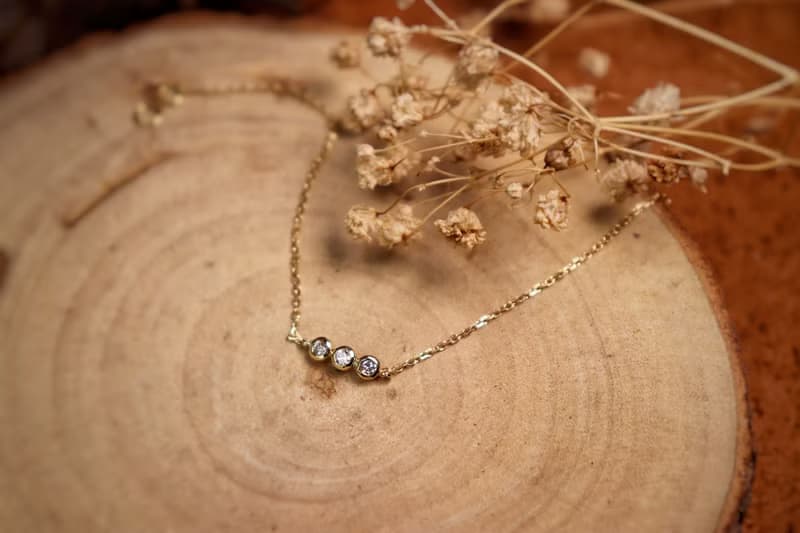 【華凜 akari】三顆鑽手鍊/現貨