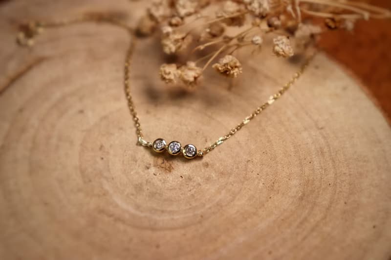 【華凜 akari】三顆鑽手鍊/現貨