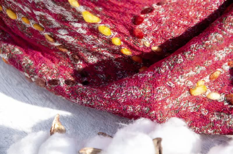 喀什米爾Cashmere/水煮羊毛披肩/針織圍巾/刺繡圍巾/羊絨披巾-花