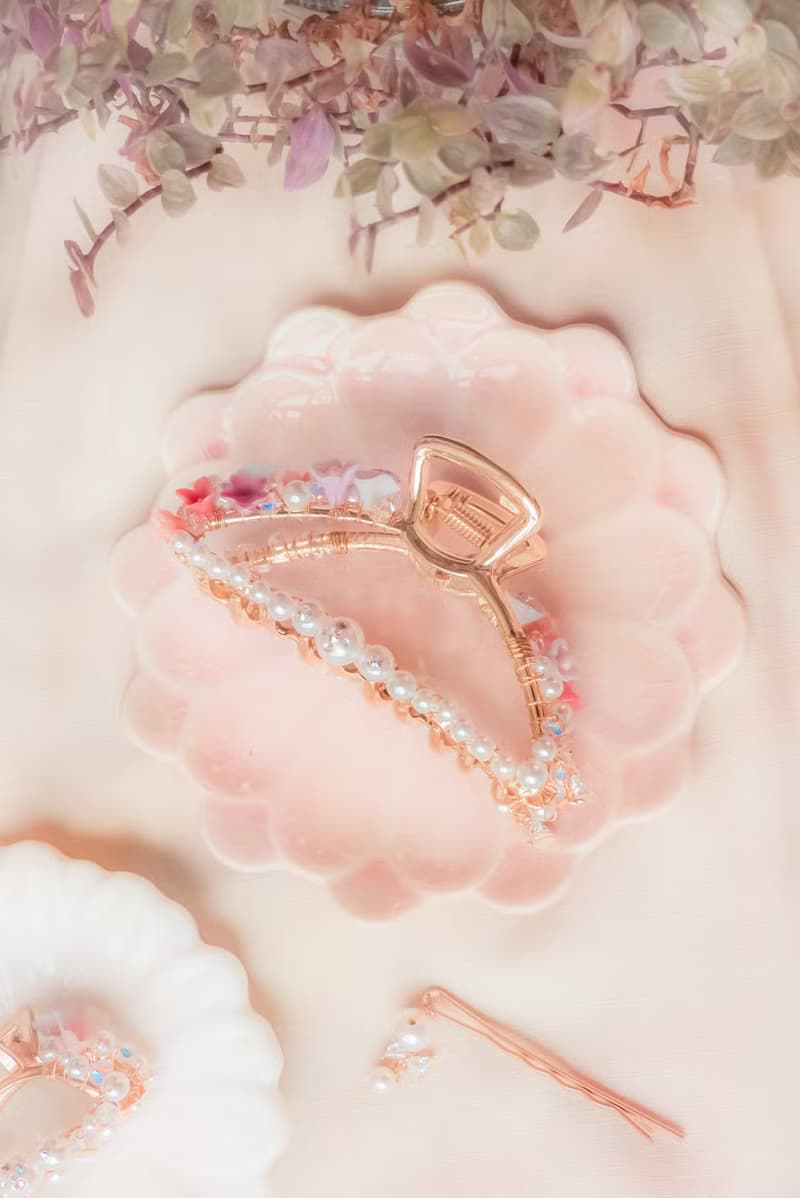 ZODIAC: 金牛 X 牽牛花 / 暮霞牽牛花鍍金髮夾 (大號 / 小號)
