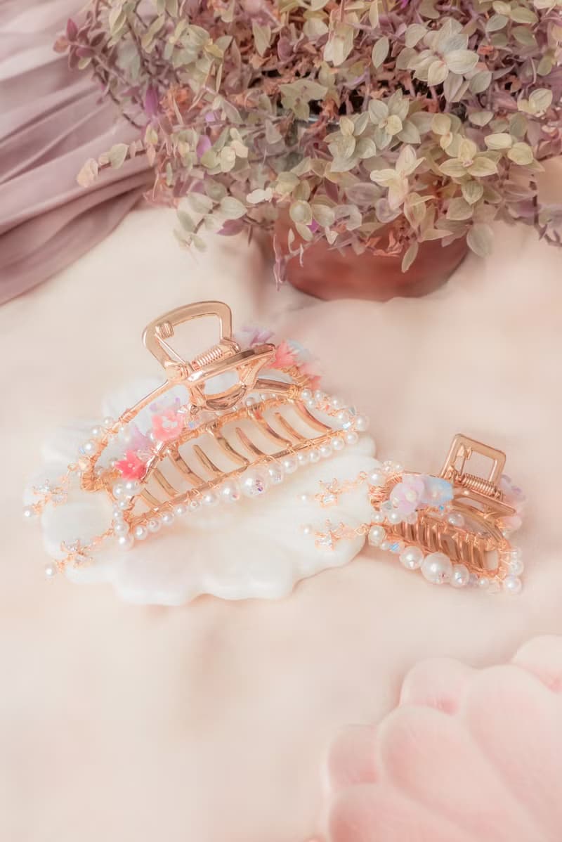 ZODIAC: 金牛 X 牽牛花 / 暮霞牽牛花鍍金髮夾 (大號 / 小號)