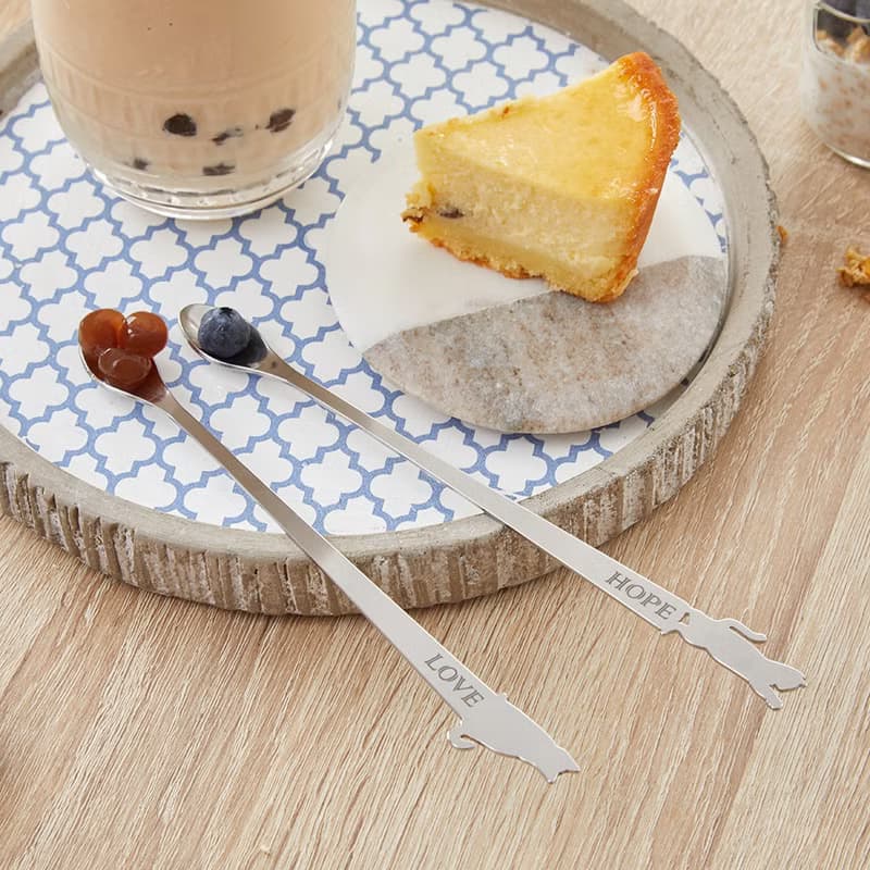 【OPUS東齊金工】當貓咪來攪和-Love&Hope/不鏽鋼長匙/母親節禮物