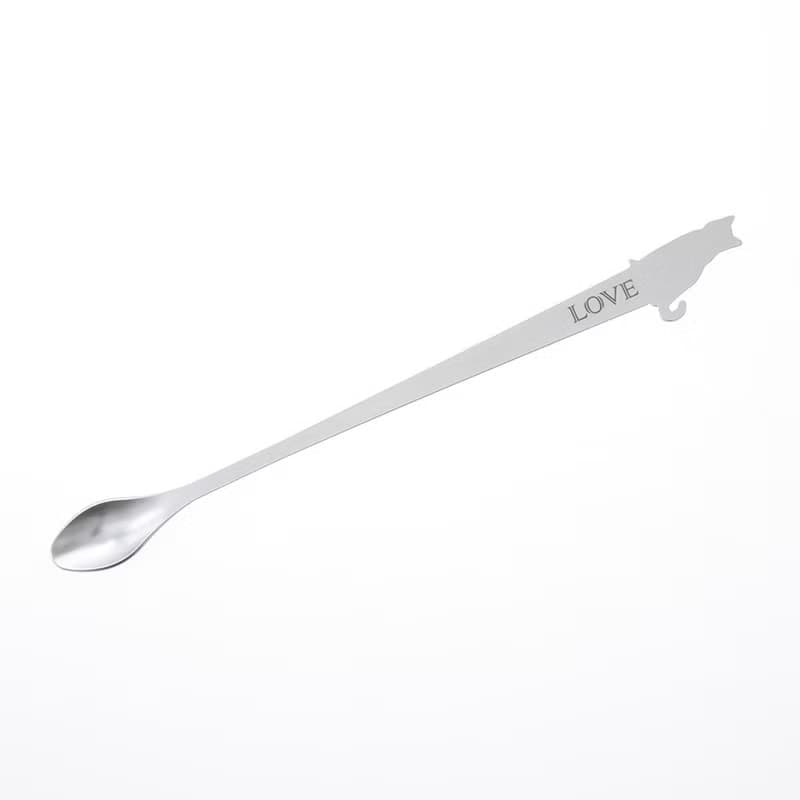 【OPUS東齊金工】當貓咪來攪和-Love&Hope/不鏽鋼長匙/母親節禮物