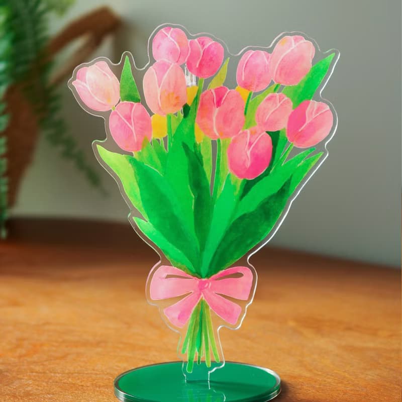 春之花束 桌面立牌亞克力便簽夾