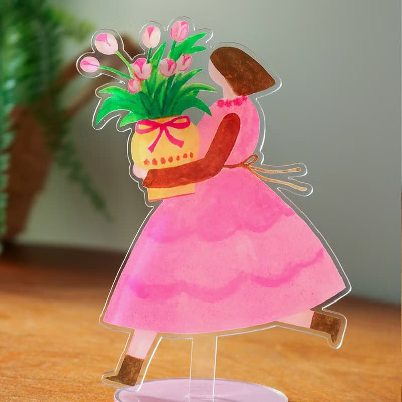 春之花束 桌面立牌亞克力便簽夾