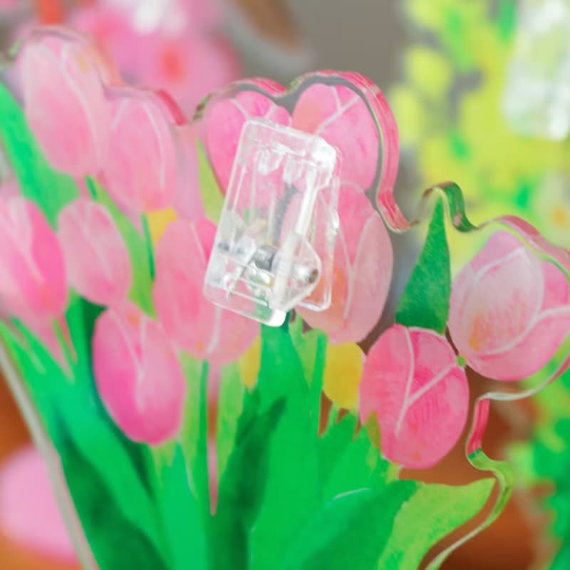 春之花束 桌面立牌亞克力便簽夾