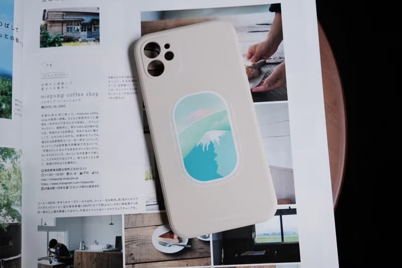燕麥色 機艙窗外的富士山 防摔手機殼 IPHONE CASE