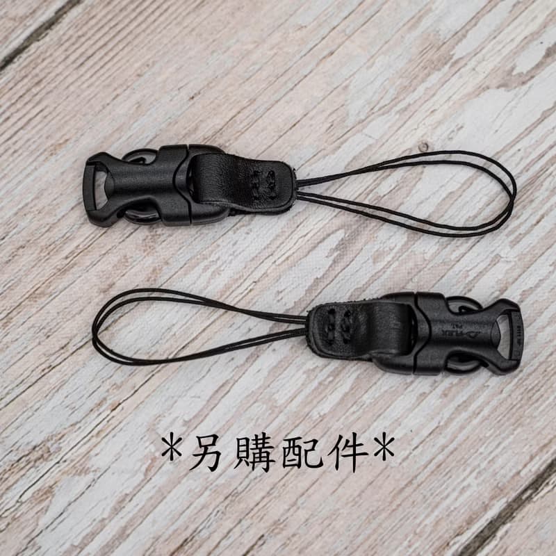 相機快拆手腕帶 黑色9mm登山繩 真皮復古手工 菲林相機 禮物 攝影