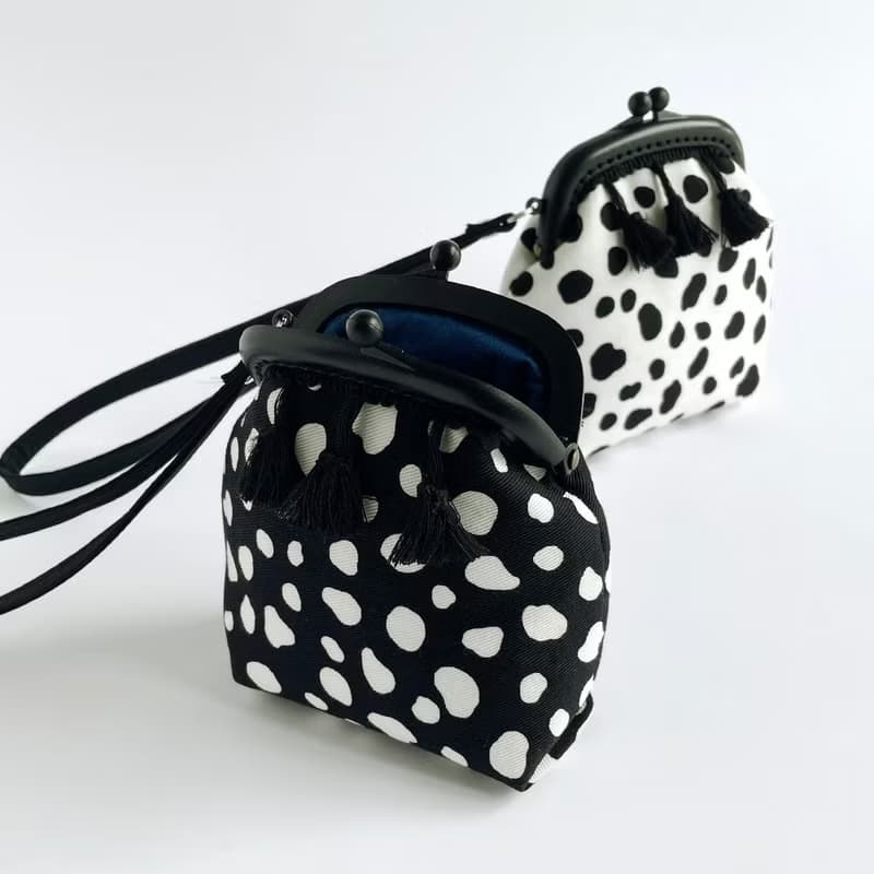 時尚流蘇大麥町塑膠口金包/零錢包