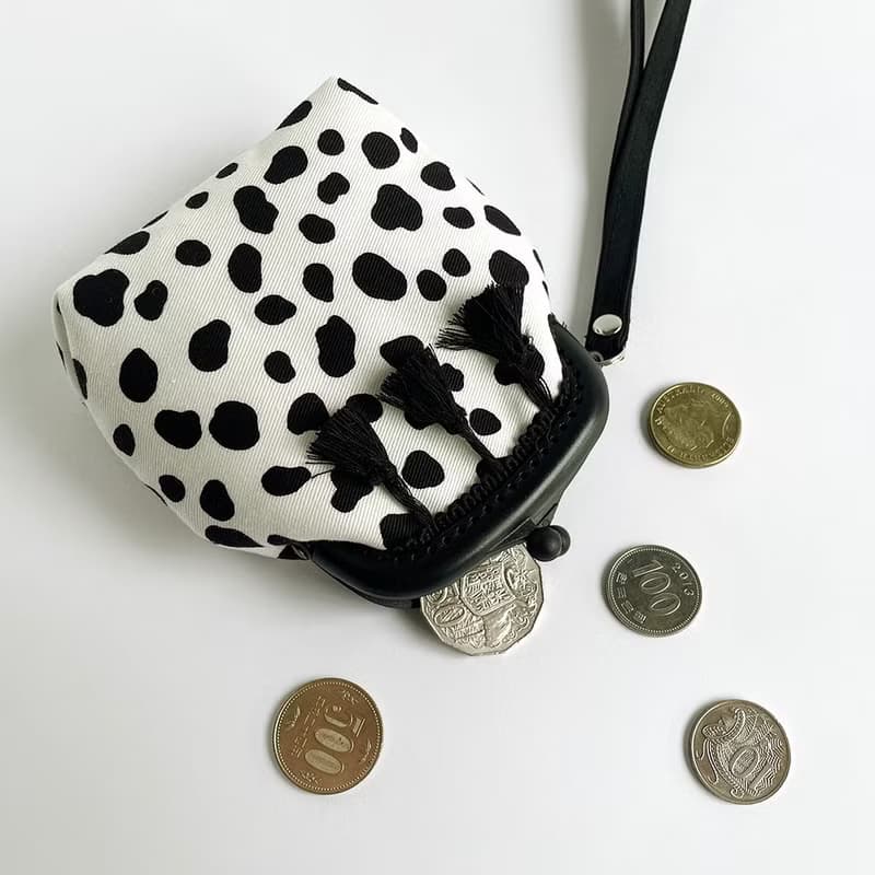 時尚流蘇大麥町塑膠口金包/零錢包