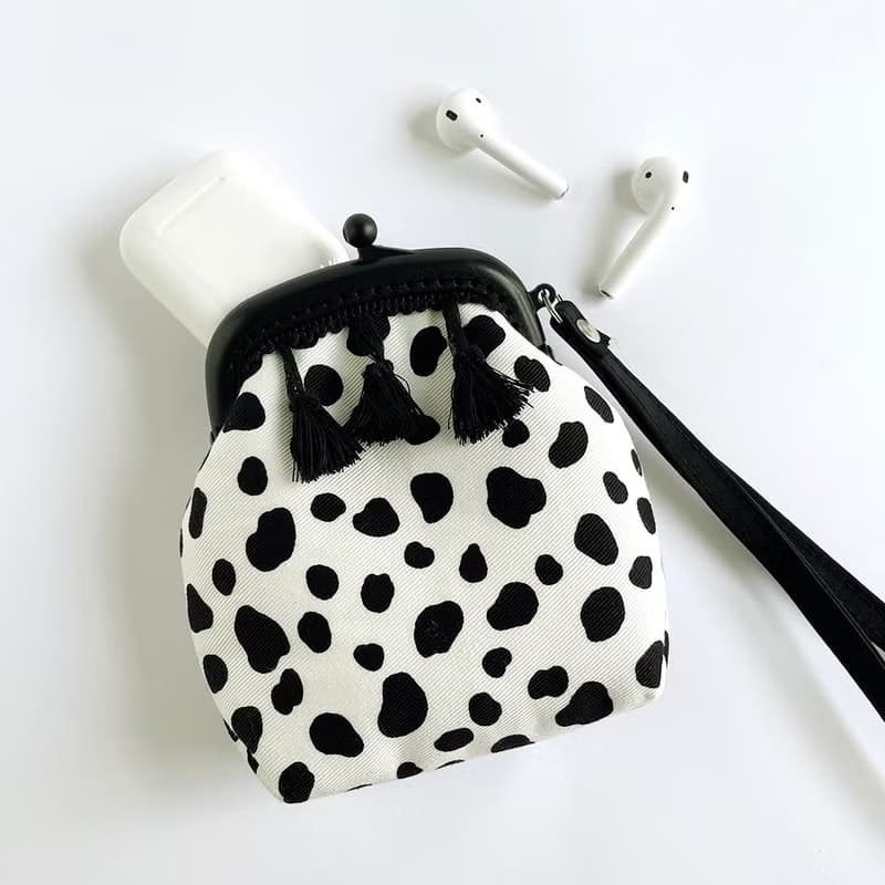 時尚流蘇大麥町塑膠口金包/零錢包