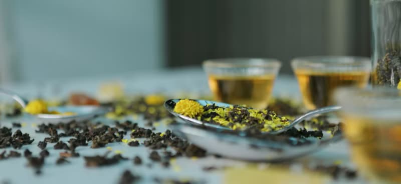 鎏金菊琥珀 金菊焙茶 三角立體茶包