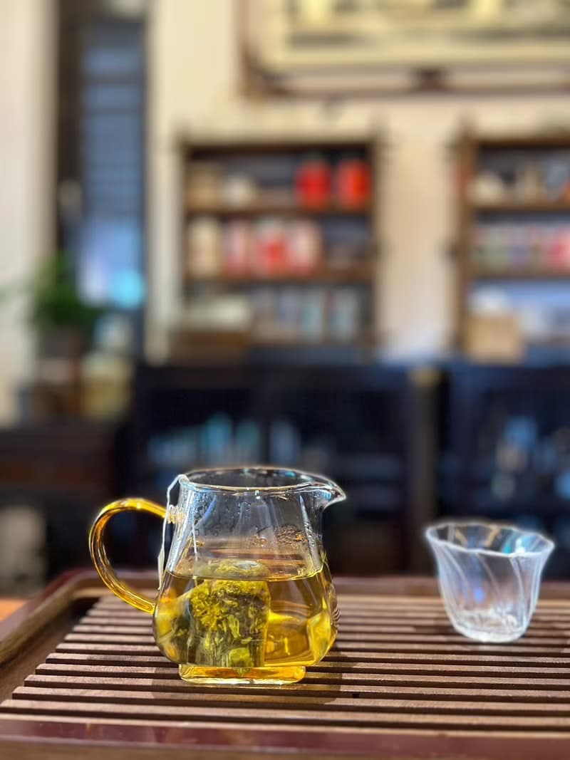 鎏金菊琥珀 金菊焙茶 三角立體茶包
