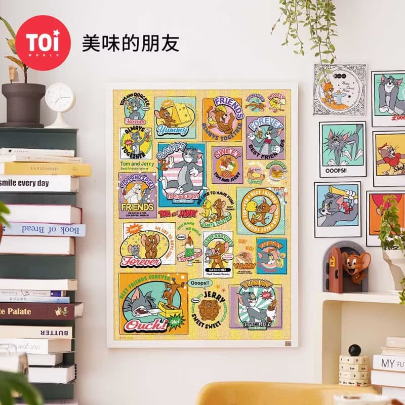 TOi圖益 美味的朋友Tom&Jerry湯姆貓與傑利鼠拼圖1000片 經典漫畫