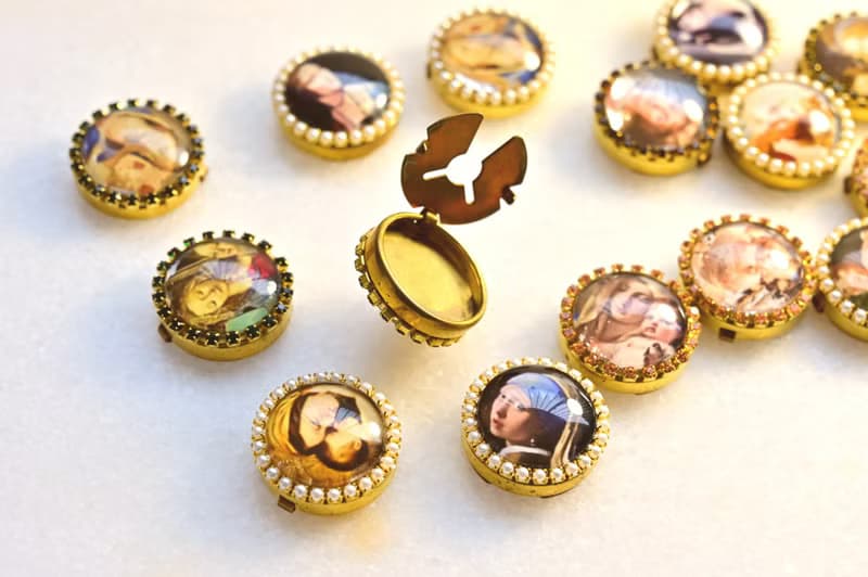 Button Cover 手作鈕扣飾~復古宗教feel~名畫系列: 聖母子