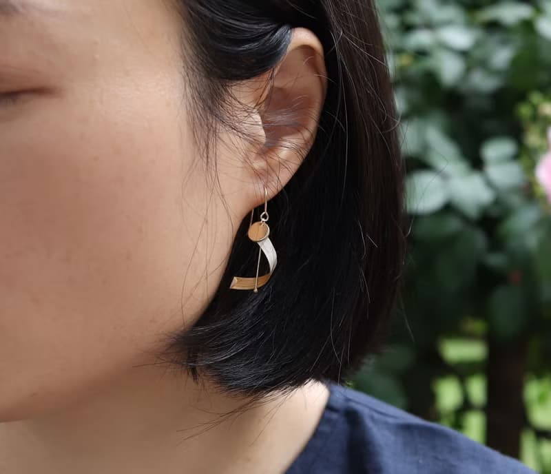 綻放的音符 - 台灣桂竹耳環 Musical Bloom - Bamboo Earring